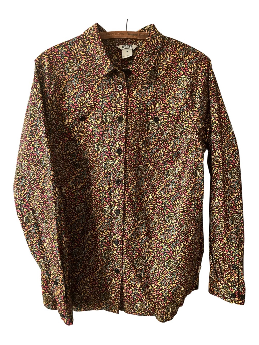 Duluth Trading Shirt Size M Fall Winter Cotton Button Up Layers